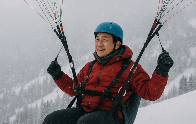 creating paragliding video with ai