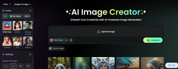fotor image creator