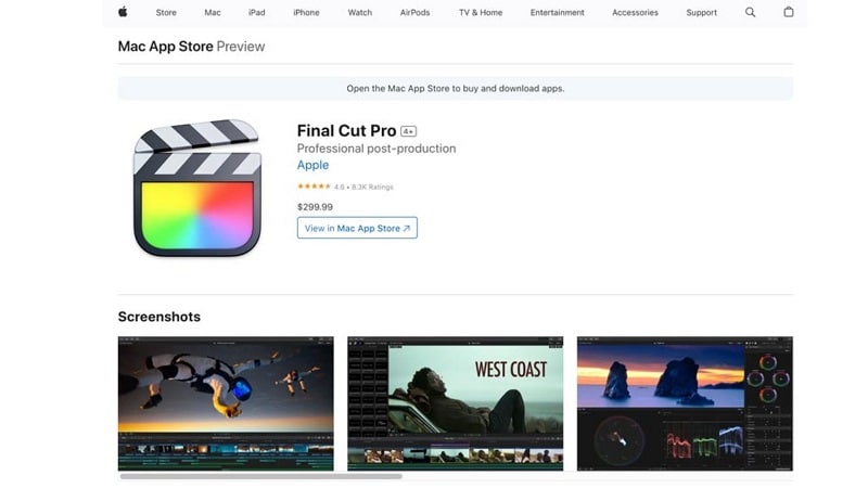 video editing software like imovie