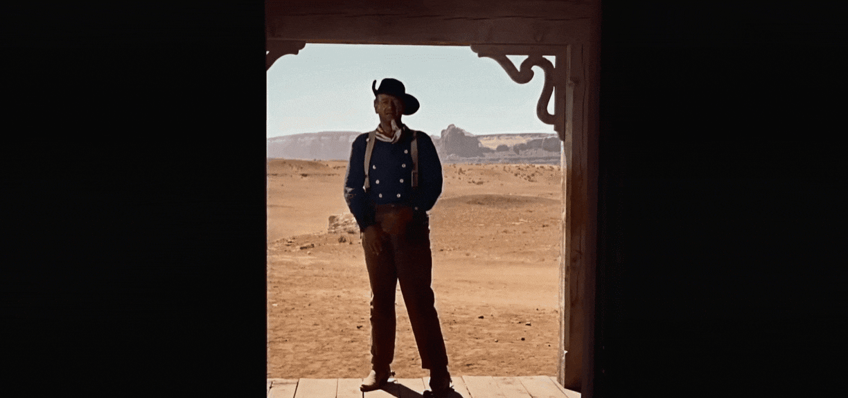 wide shot example from the searchers