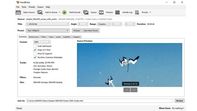 alternative avidemux handbrake interface
