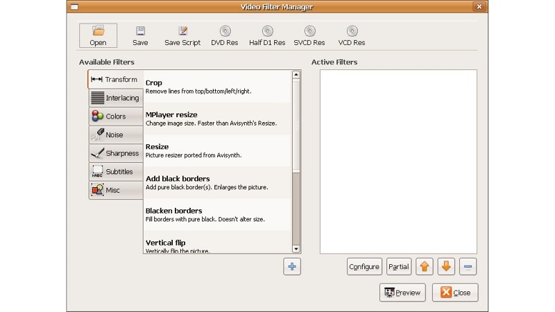 avidemux video editor
