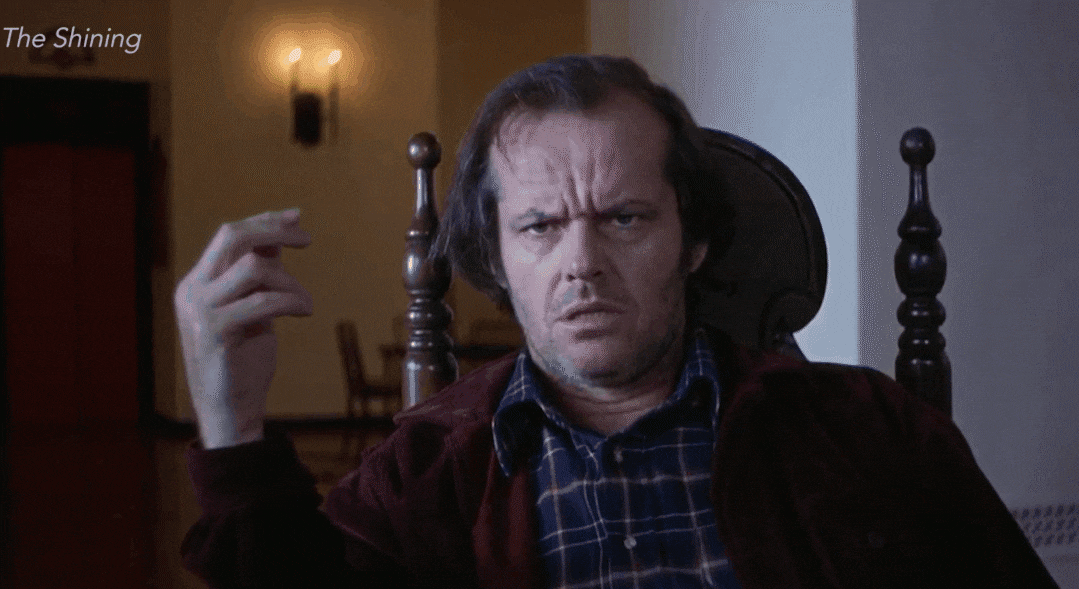 superimposition example from the shining movie