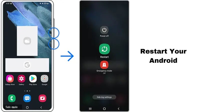 how to restart your android
