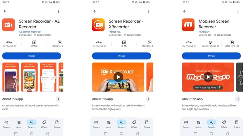 use trusted screen recording apps