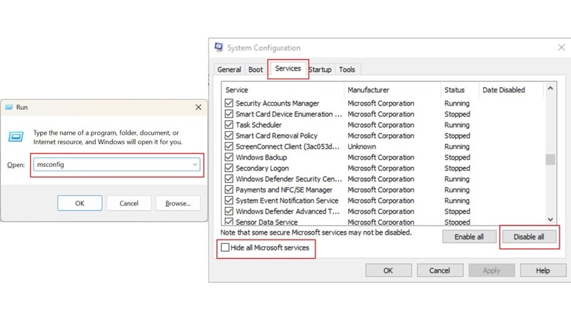 perform a clean boot