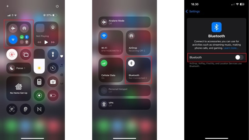 turn off bluetooth connection