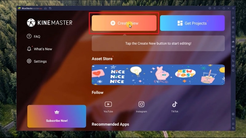 open kinemaster for pc