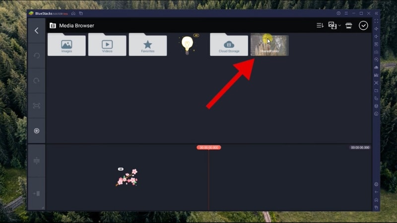 open the shared folder