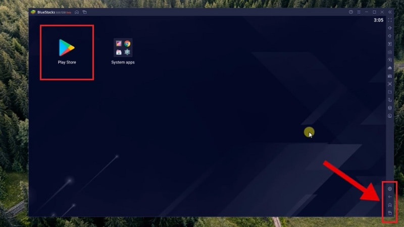 the bluestacks interface
