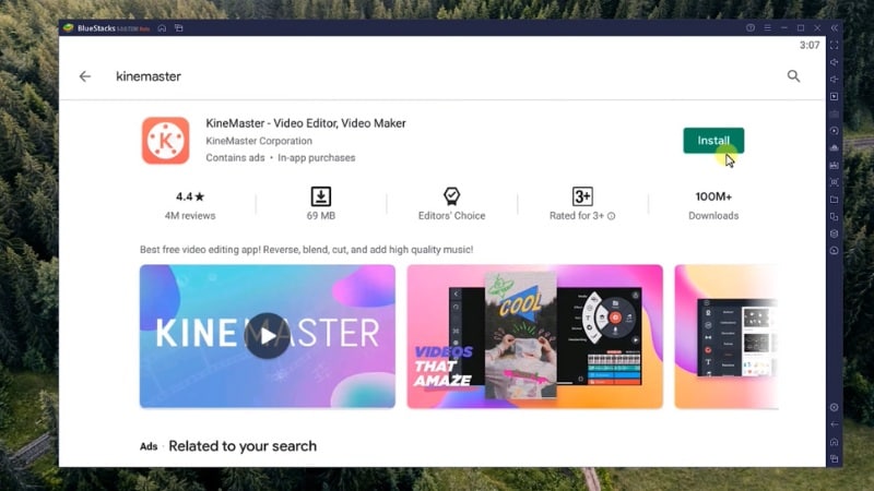 install kinemaster on bluestacks