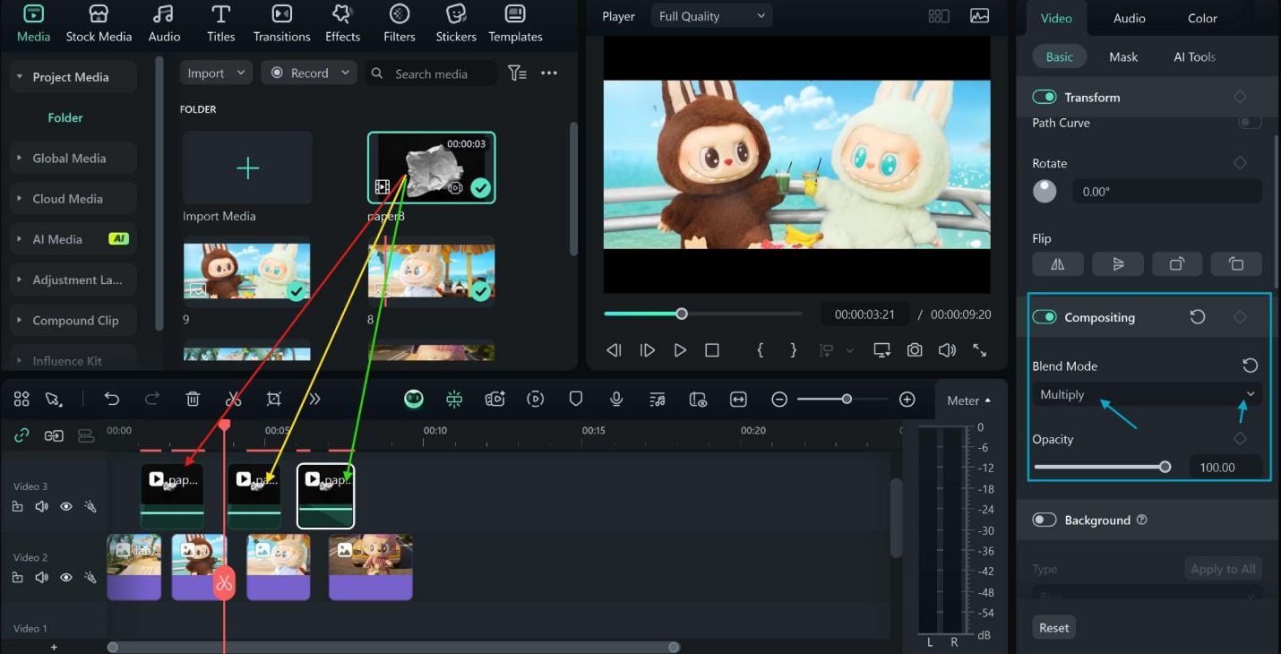 set blend mode