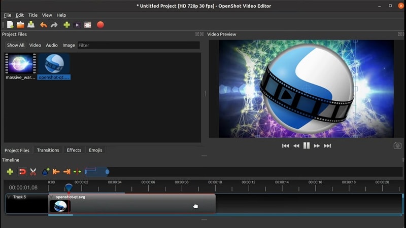 openshot open source video editor