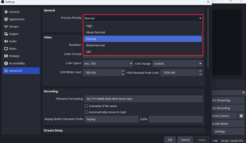 optimize obs system resources