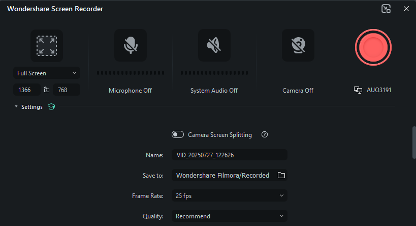 adjust settings