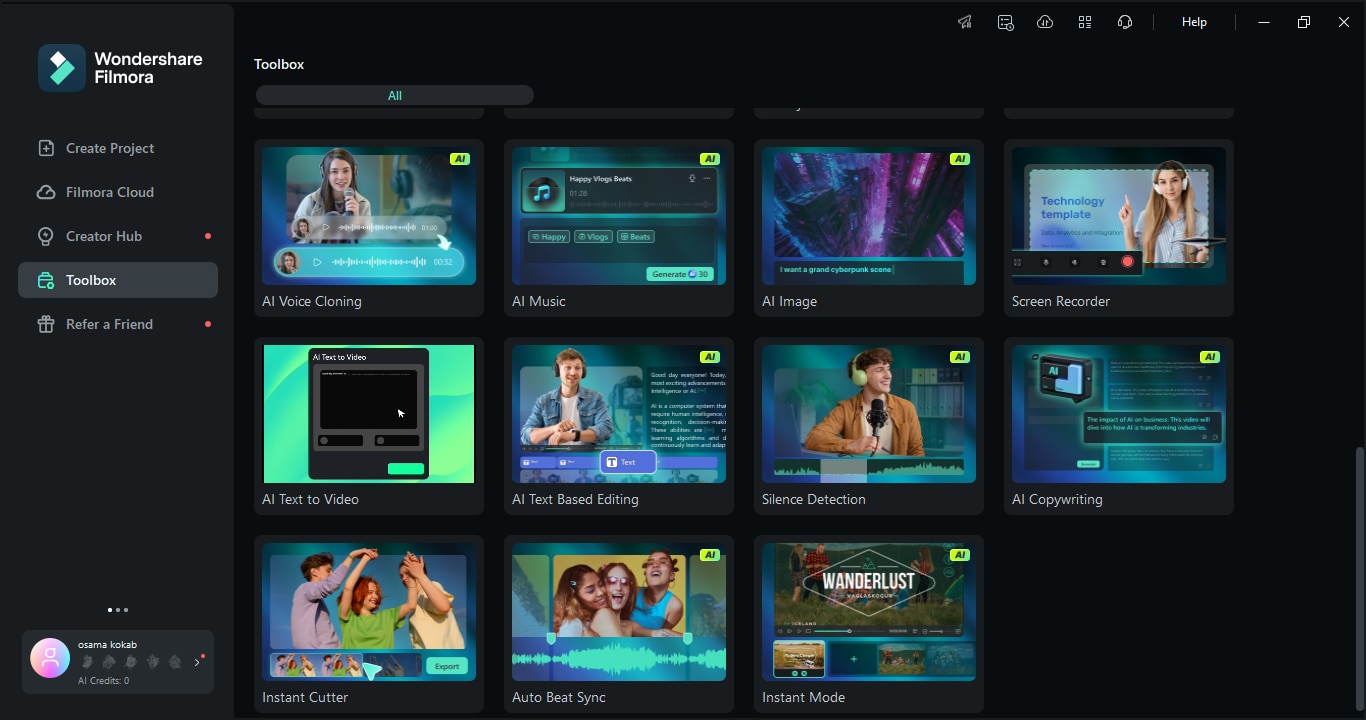filmora text to video