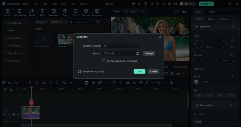 click ok to save