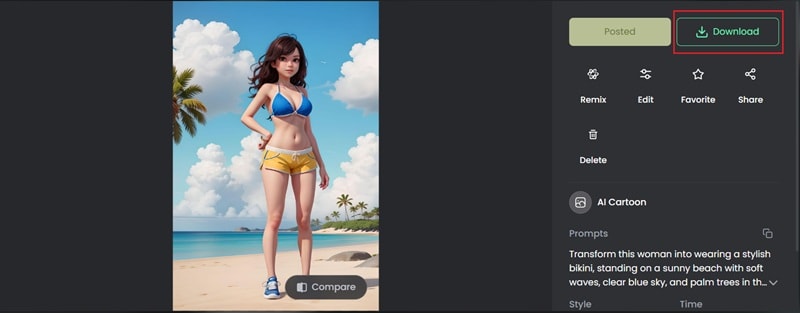 download the ai bikini photo