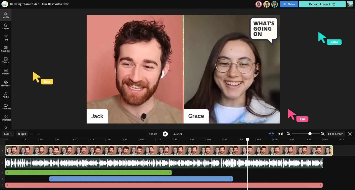 kapwing vertical video editor