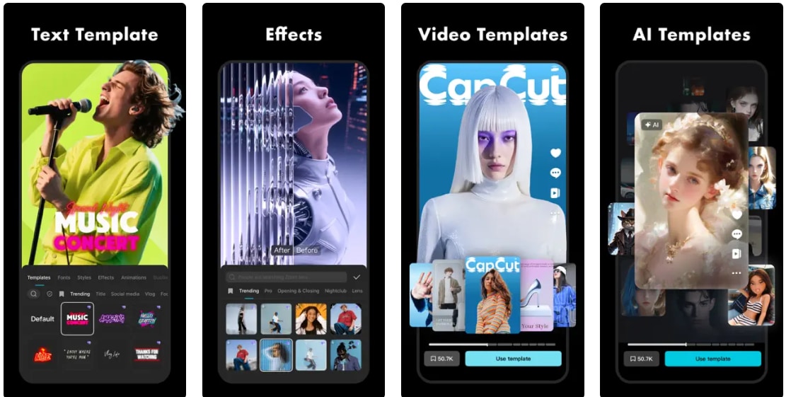 capcut vertical video editor mobile app