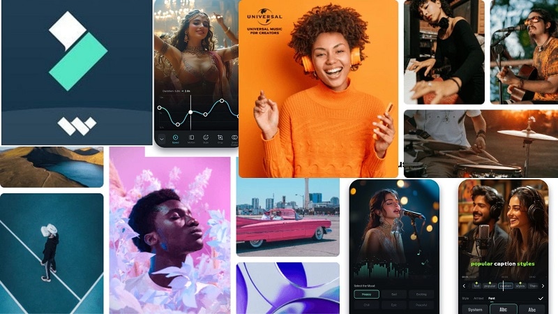 filmora video editor interface