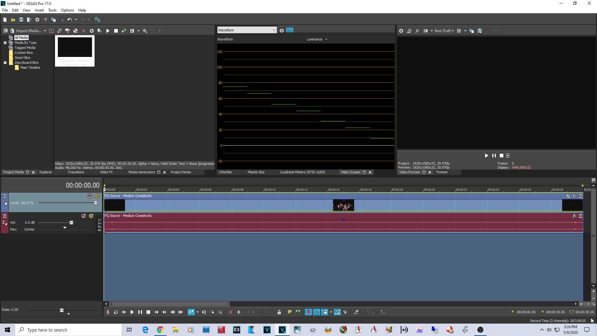 speed control interface sony vegas pro