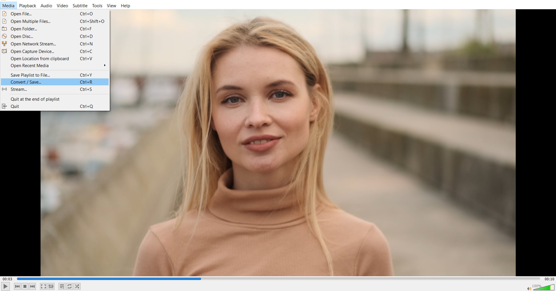 go to media export save vlc