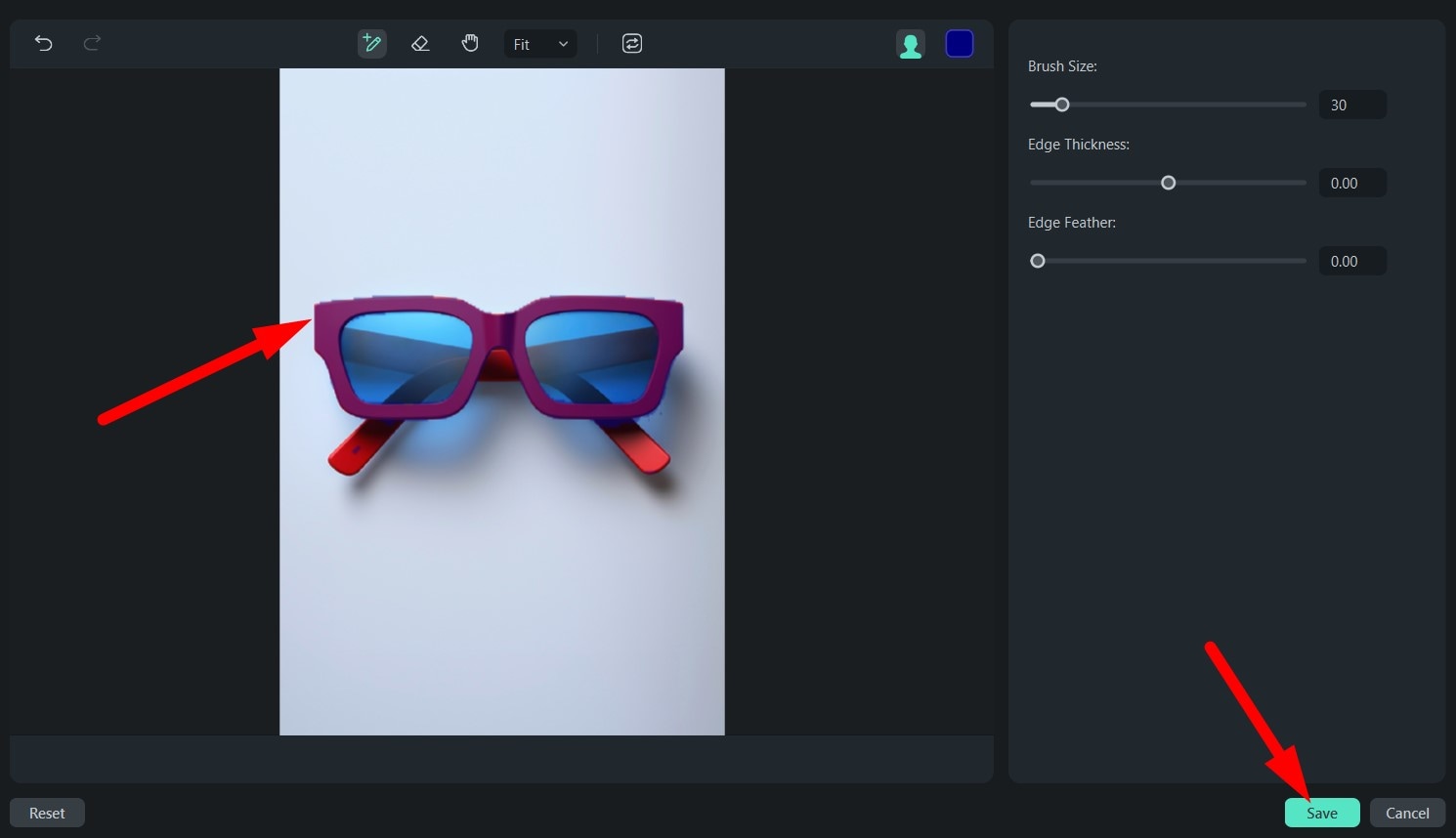 use smart cutout feature on filmora pc