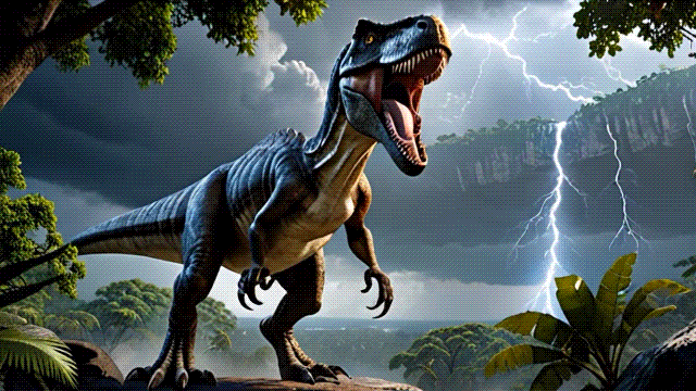 image to video dinosaur art result