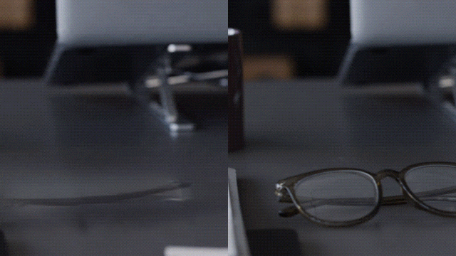 ai glasses removal result gif filmora