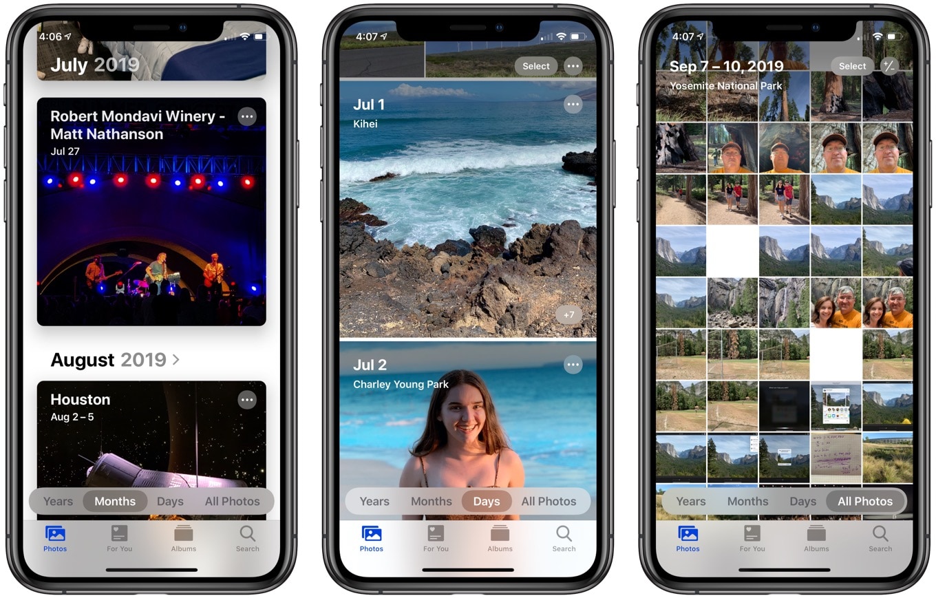 ios photos cover image with interface