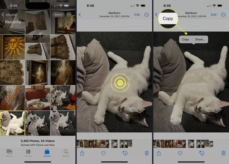 add subject to photo ios photos