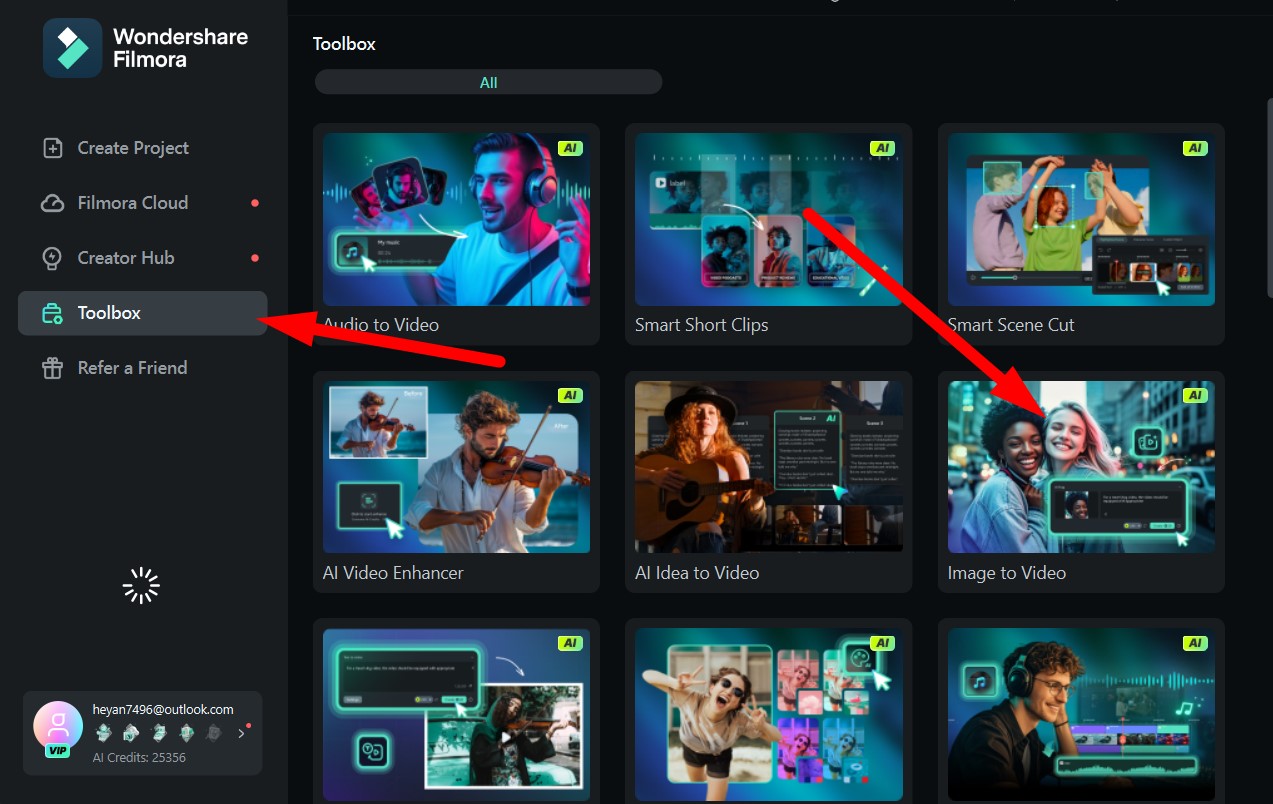 activate image to video feature pc