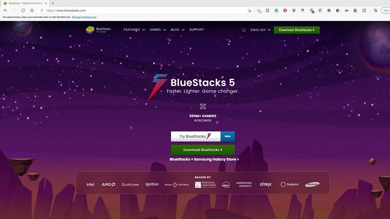 blustacks interface