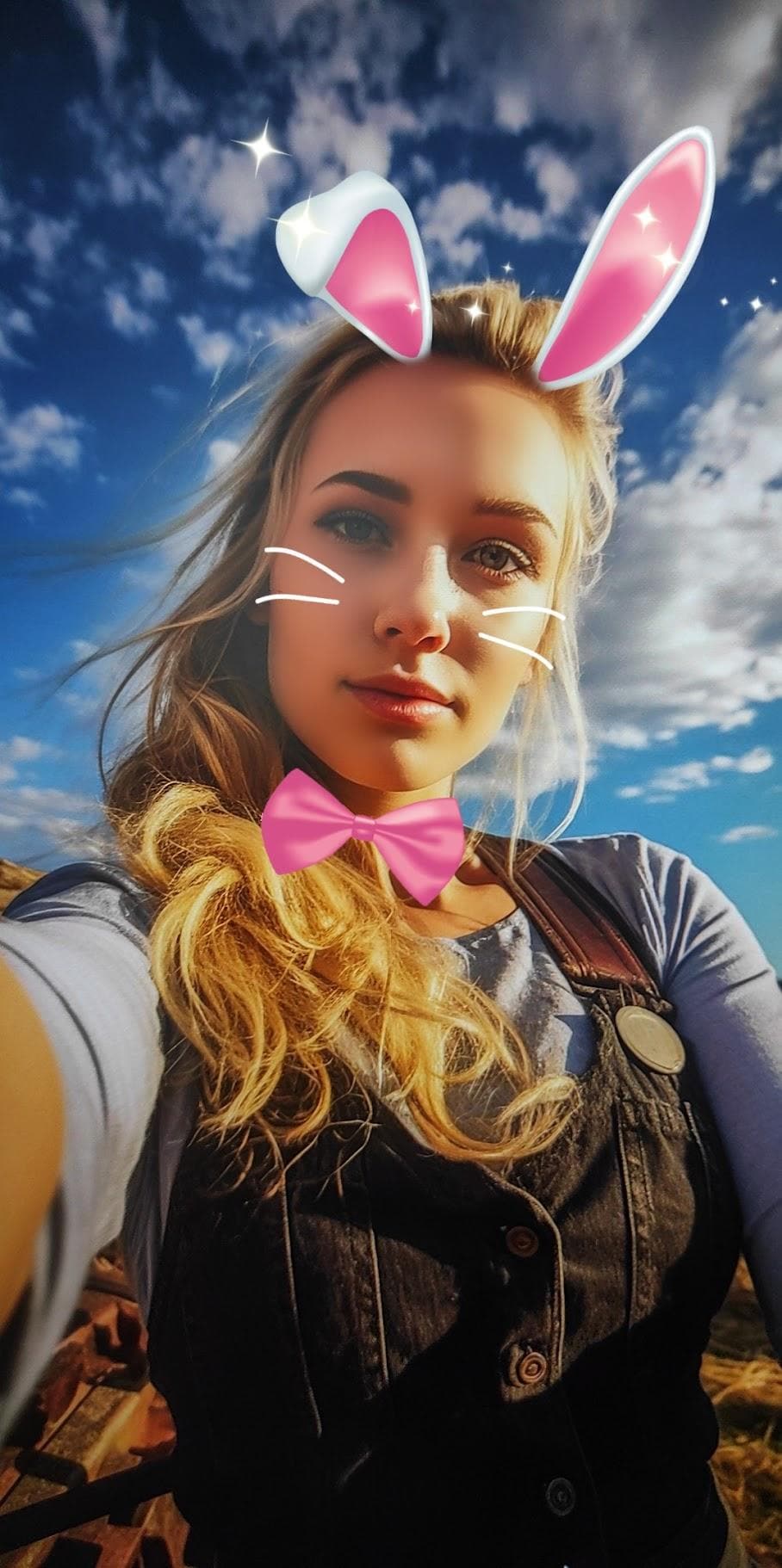 filmora bunny ear filter result showcase