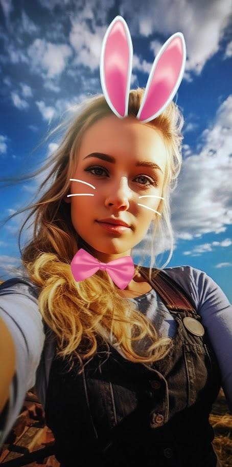 classic bunny ear filter example filmora