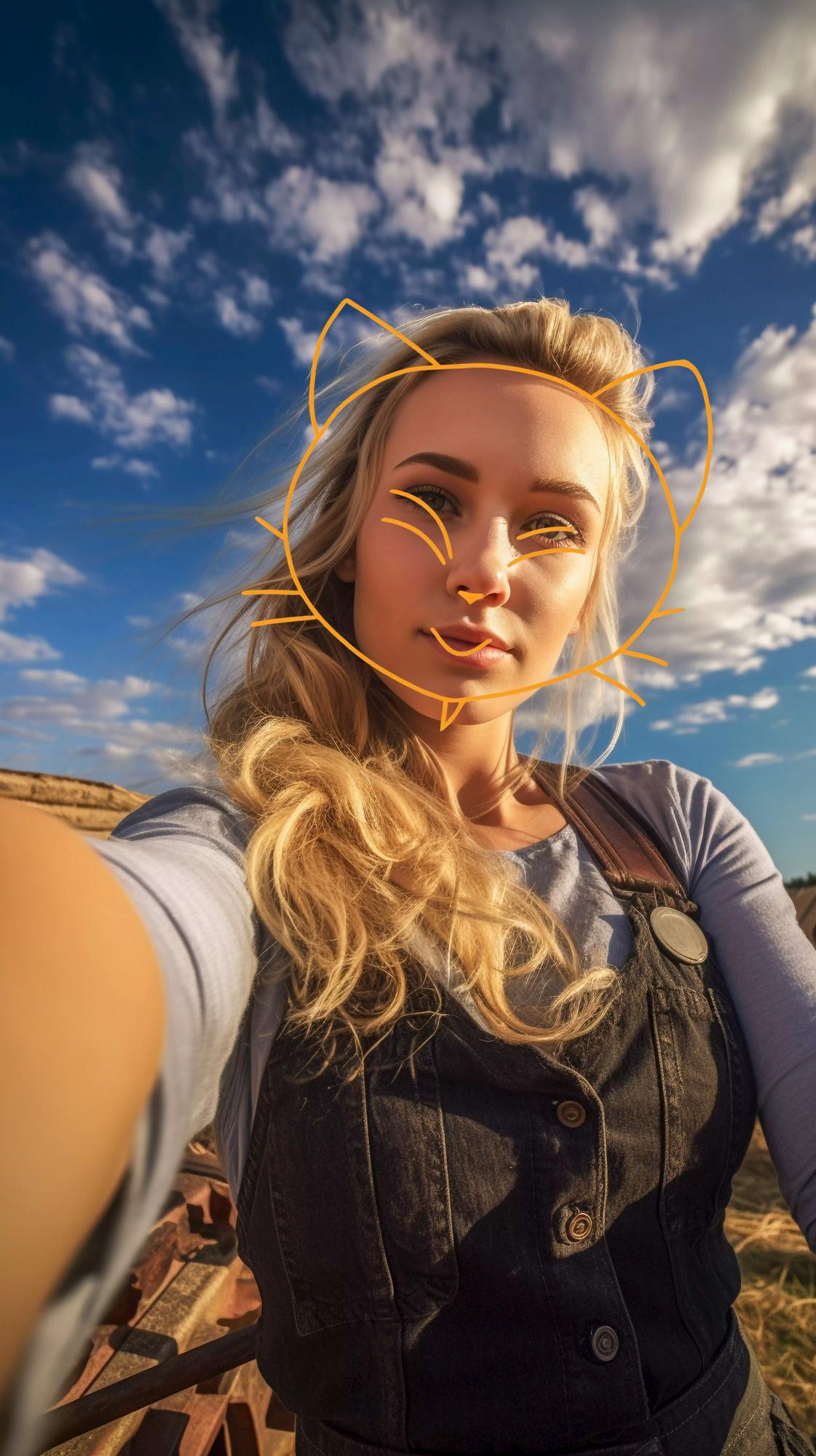 cat filter sticker fotor result showcase