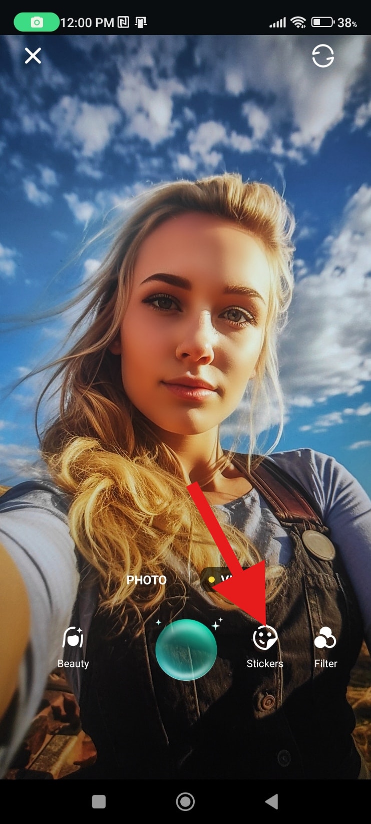 find ai camera stickers filmora mobile
