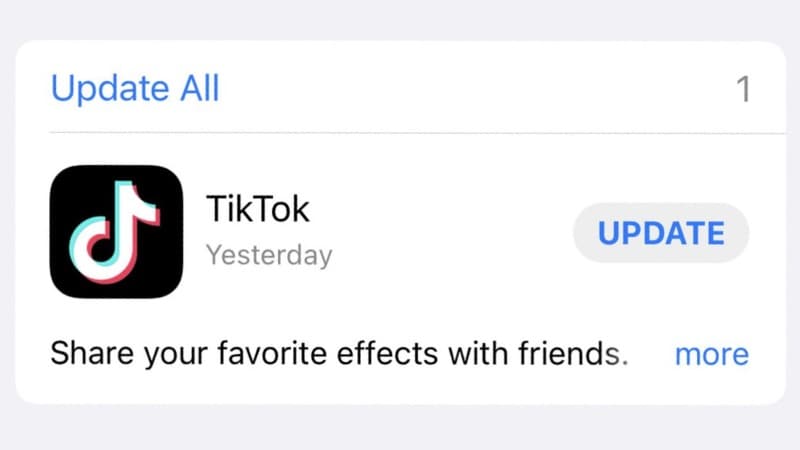 update tiktok app