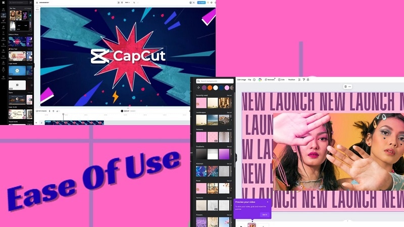 canva vs capcut ease of use