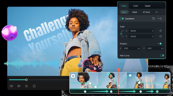 add motion with filmora