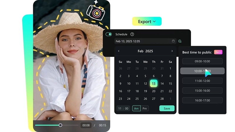 filmora auto post feature