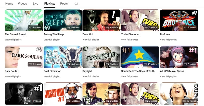 pewdiepie lets play gaming content