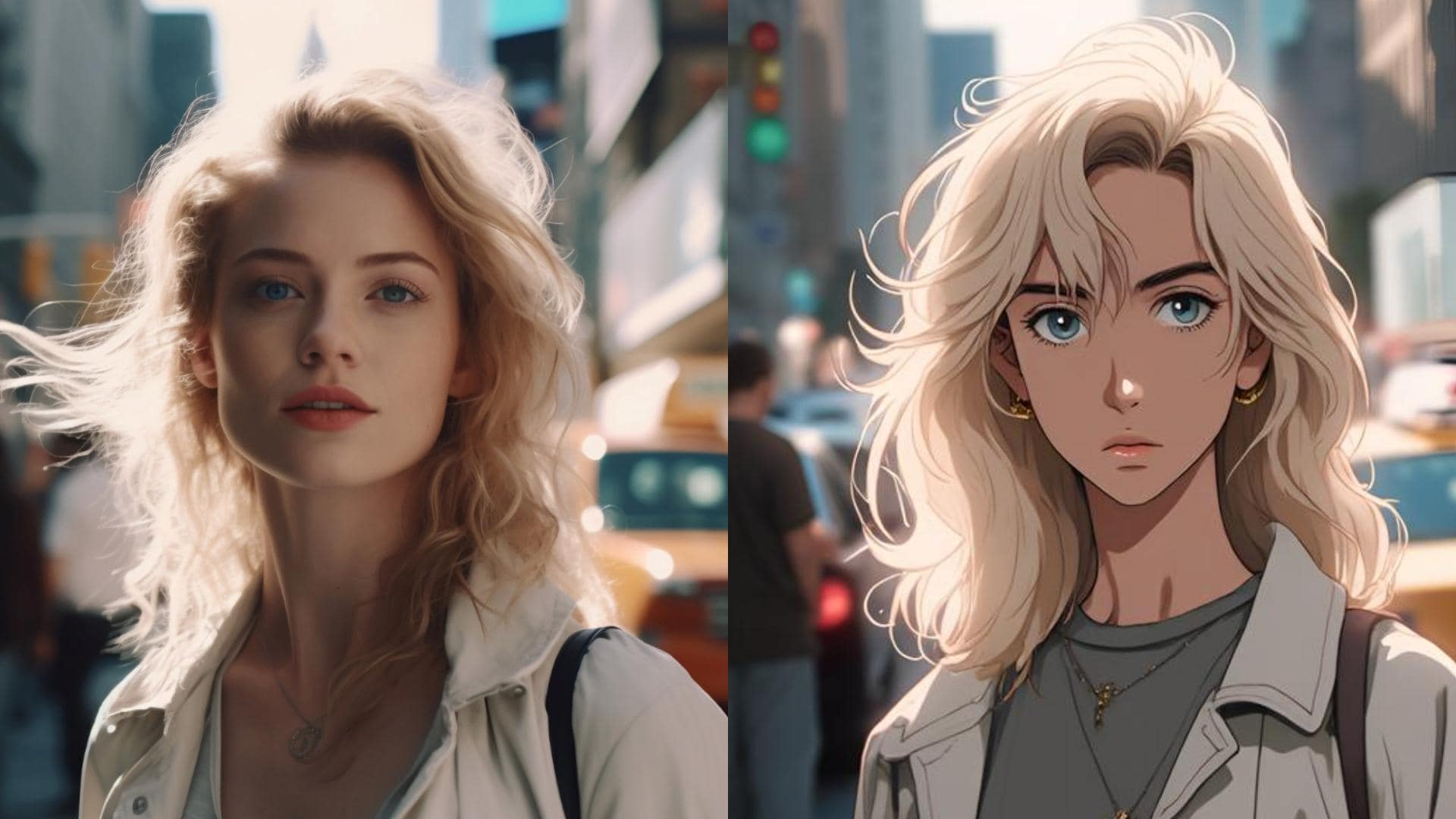 filmora retro anime filter result comparison