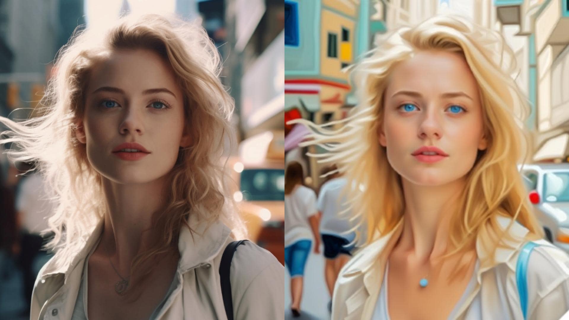 portraitart ai oil painting result comparison