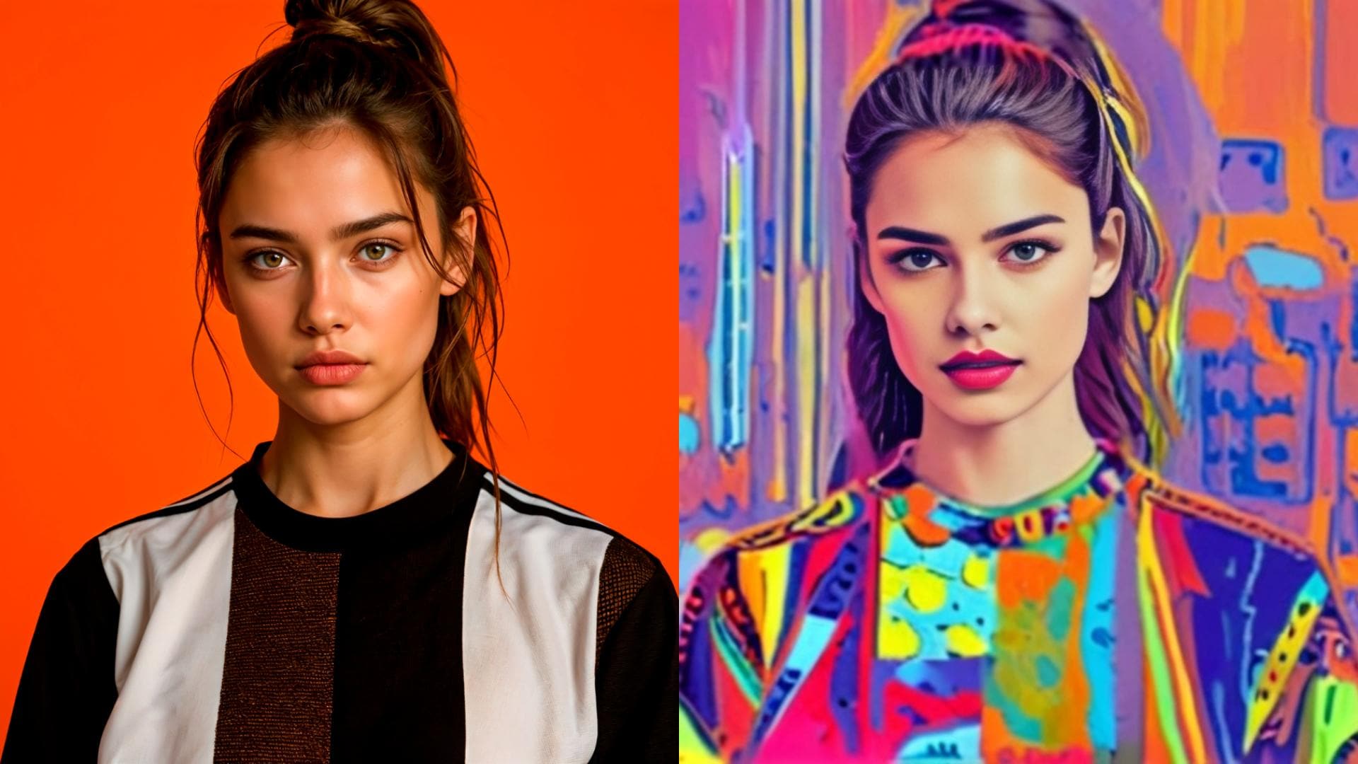 review lightx pop art filter results