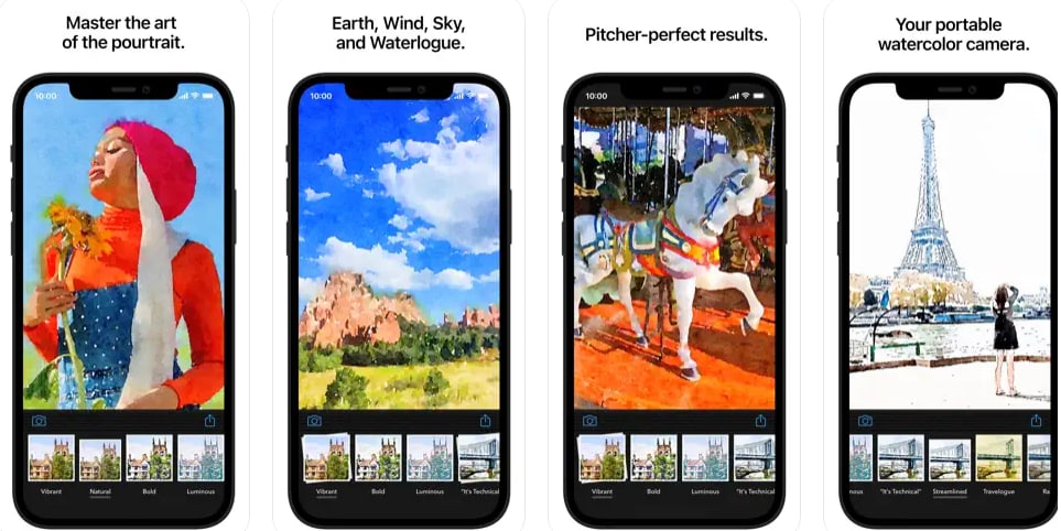 waterlogue ios app interface showcase cover
