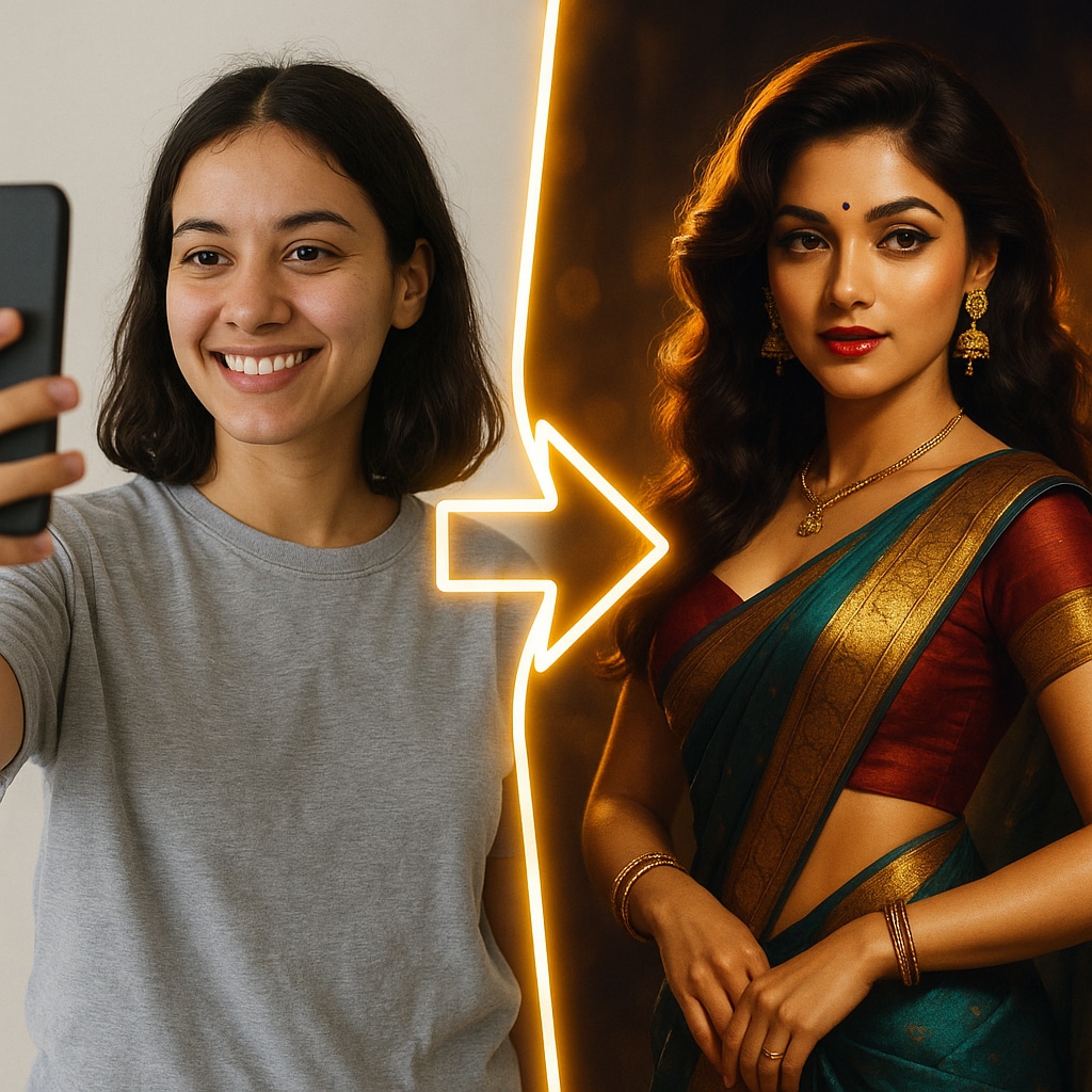 Cara Membuat Foto Saree AI Menakjubkan dengan Google Gemini Nano Banana