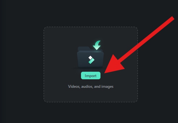 import media to filmora project desktop