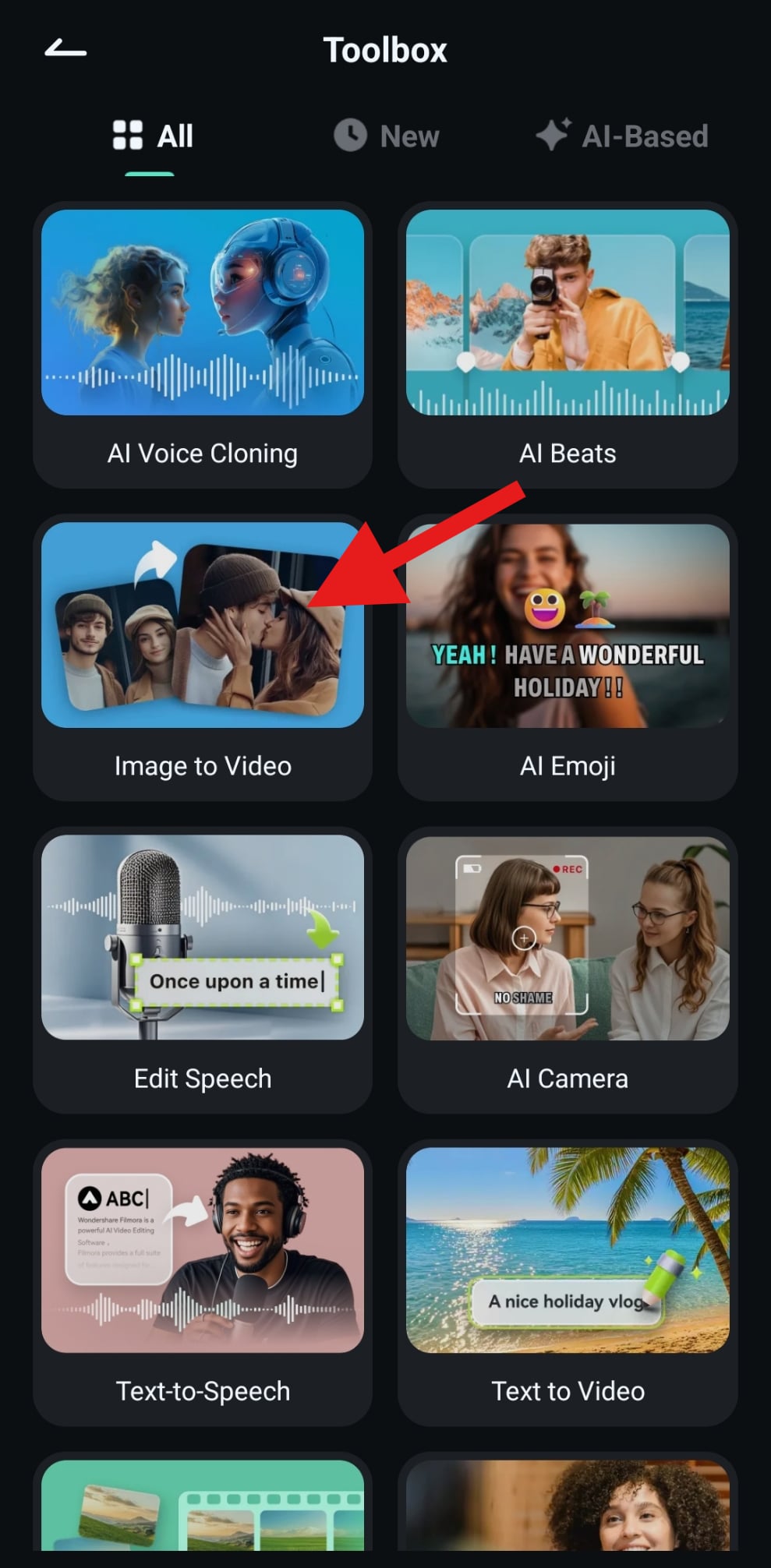 activate image to video filmora mobile